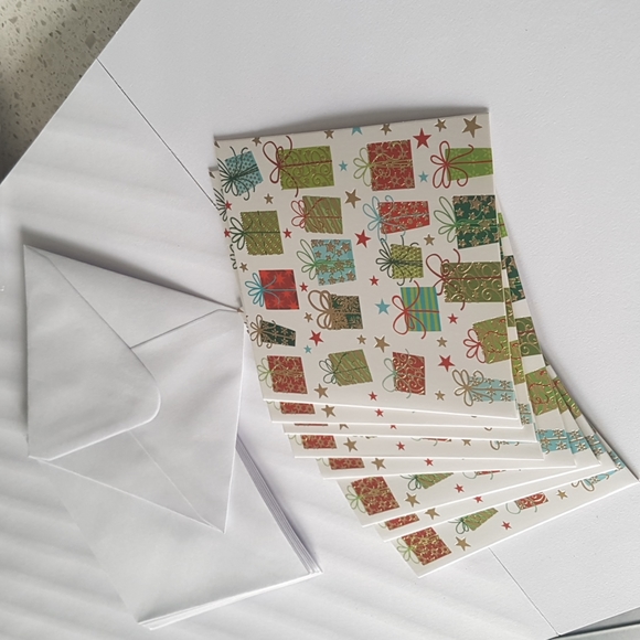 🎅🏼16 Pcs Blank Happy Birthday Card Christmas Cards Cartes de Noël fête 4.5x4.5 - Picture 2 of 8